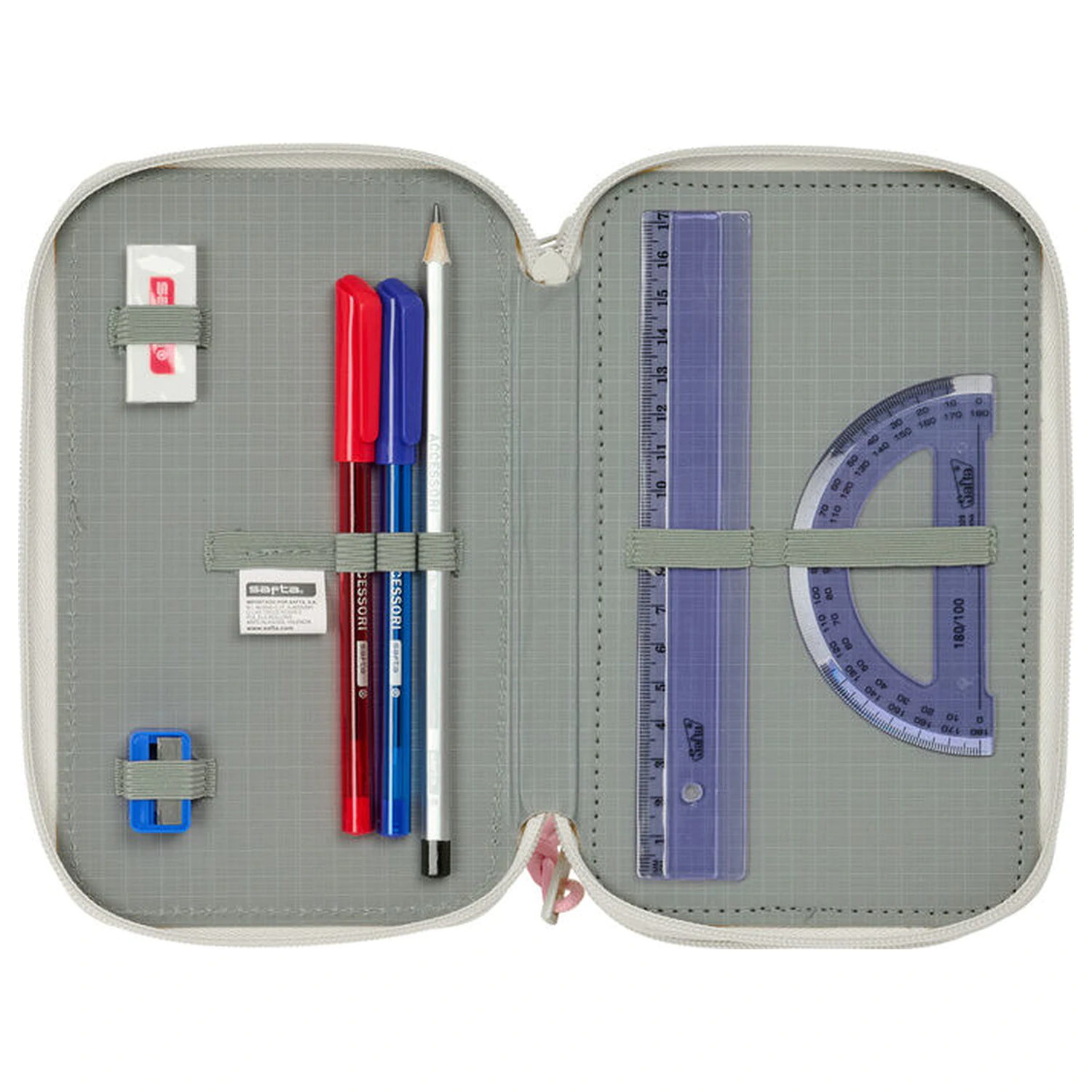 Disney Minnie Minty dreifaches Federmäppchen 37teilig Produktfoto