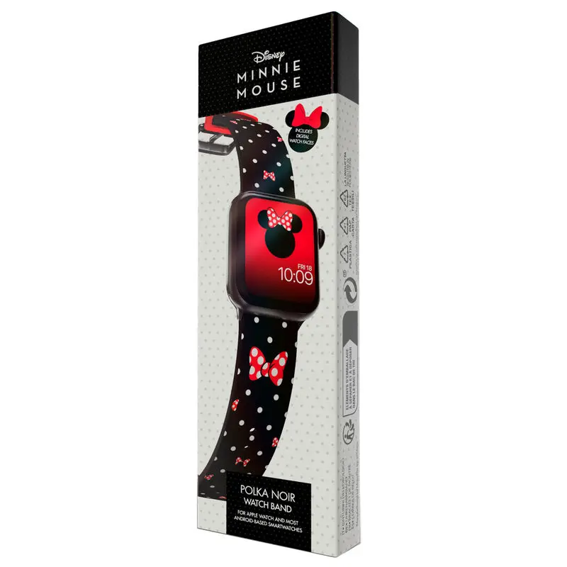 Disney Smartwatch-Armband Minnie Mouse Polka Noir Produktfoto