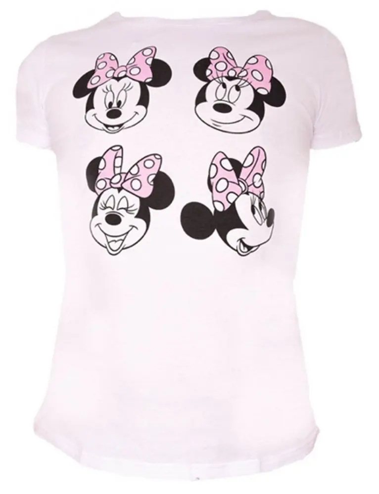 Disney Minnie Mouse Damen Kurzarm T-Shirt Top Produktfoto
