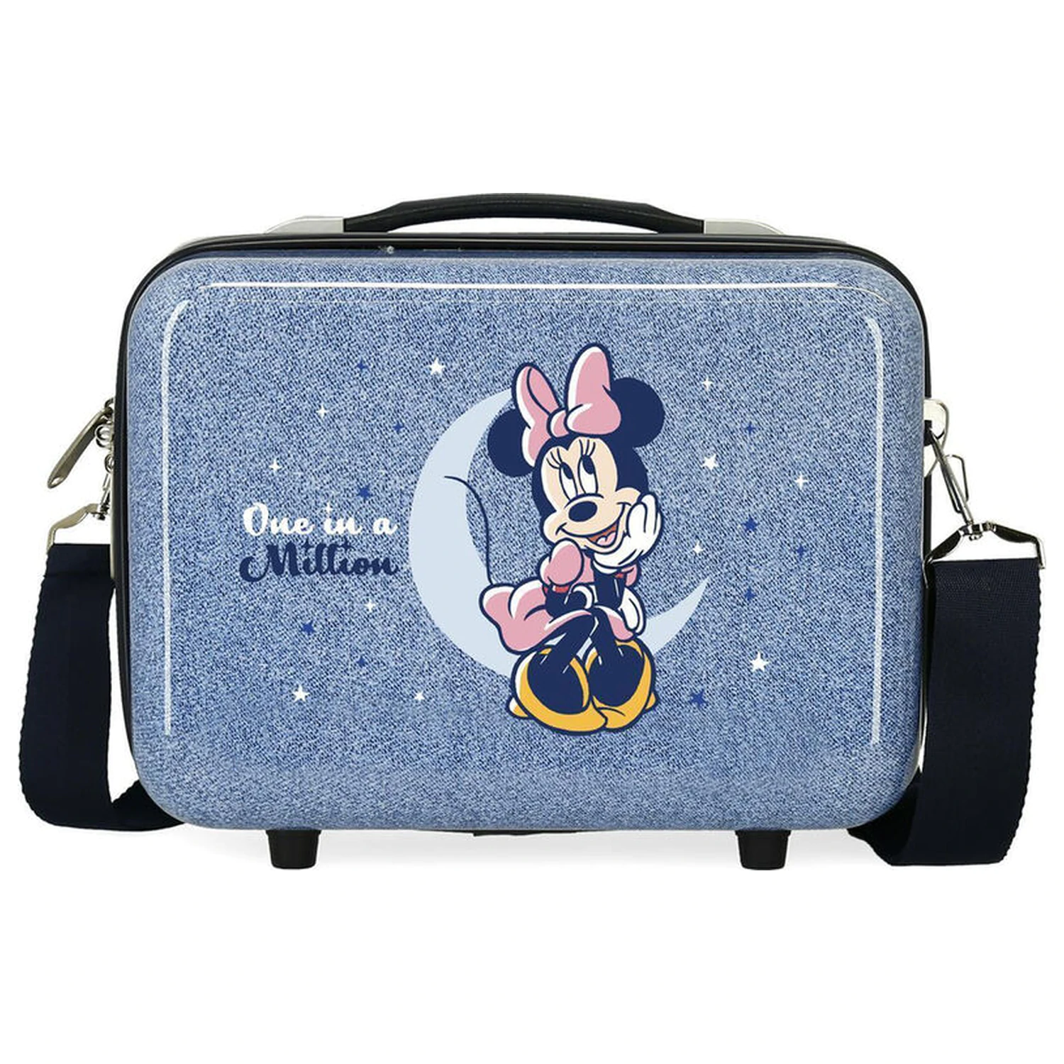 Disney Minnie One In A Million Denim ABS anpassbarer Beauty Case 29cm Produktfoto