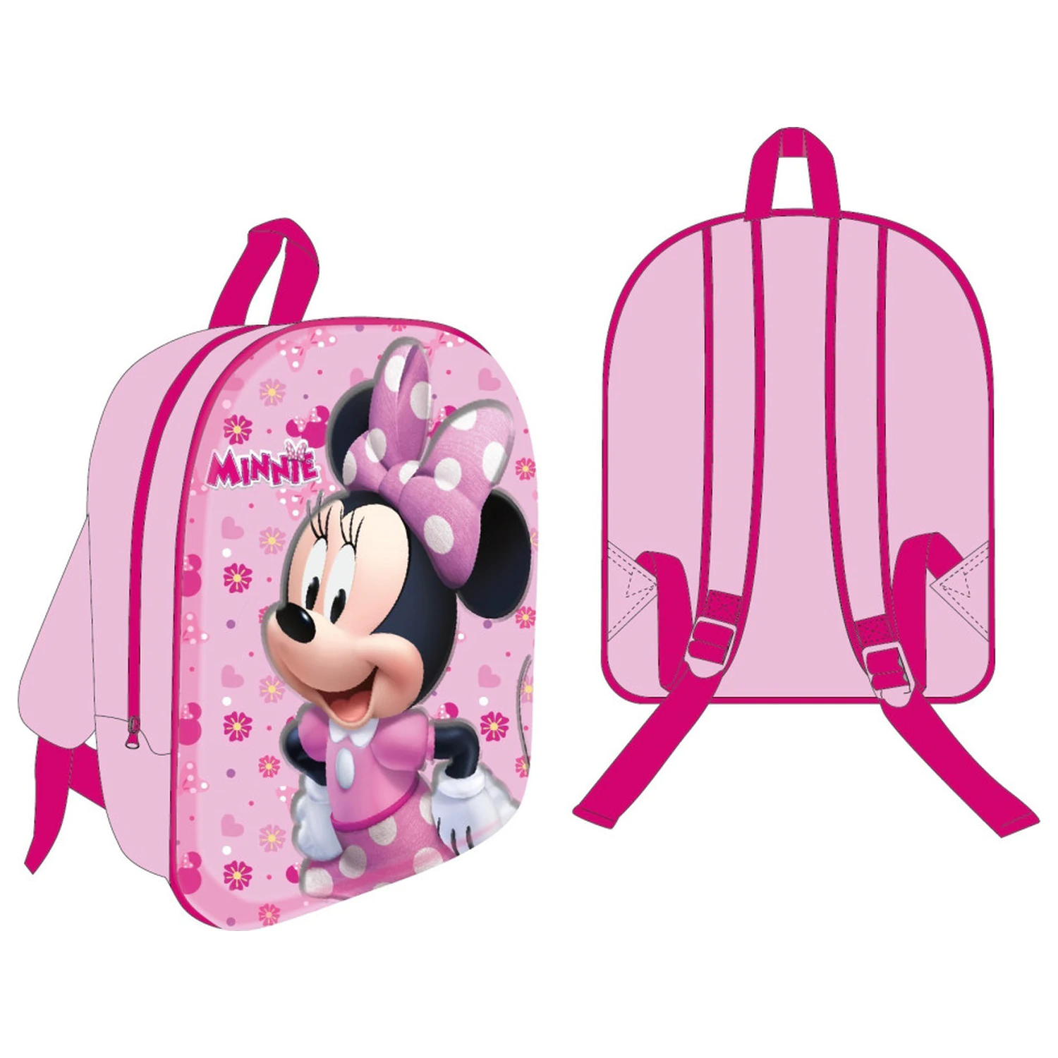 Disney Minnie Pink Paradise 3D Rucksack, Tasche 30 cm Produktfoto