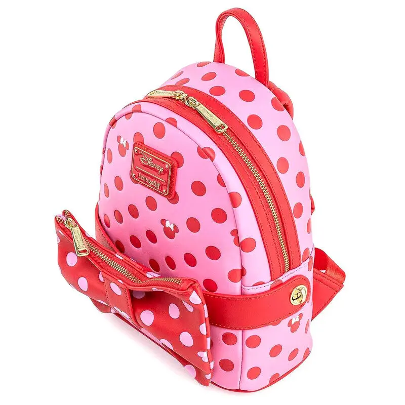 Loungefly Disney Minnie Pink Polka Dot Rucksack 31cm Produktfoto