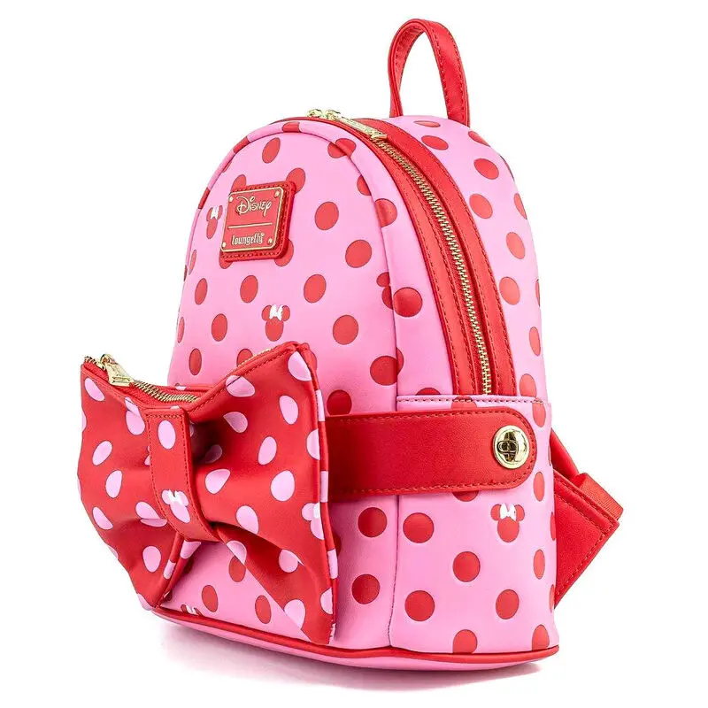 Loungefly Disney Minnie Pink Polka Dot Rucksack 31cm Produktfoto