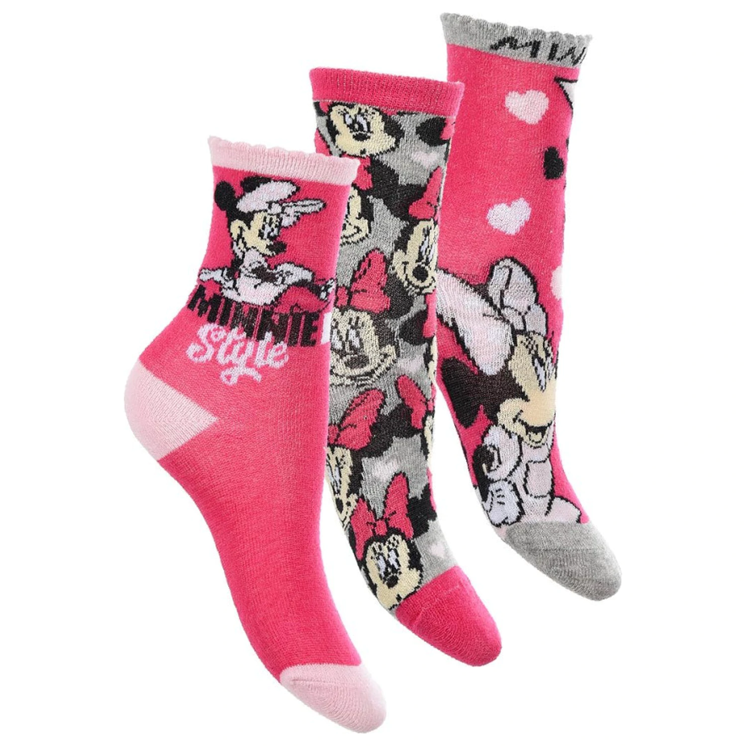 Disney Minnie Pink Style Kinder Socken 31/34 Produktfoto