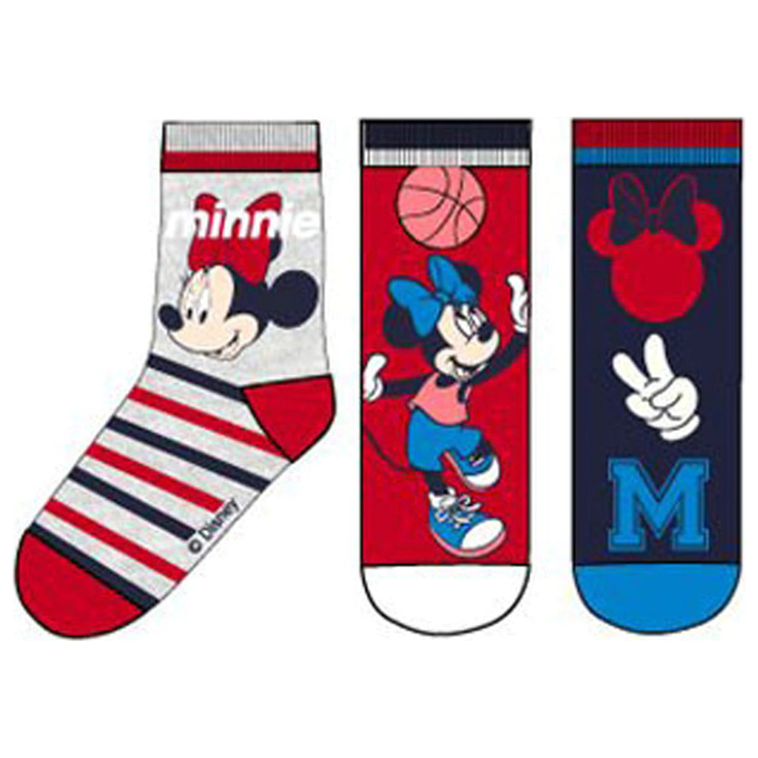 Disney Minnie Mouse Play Kinder Socken 31/34 Produktfoto