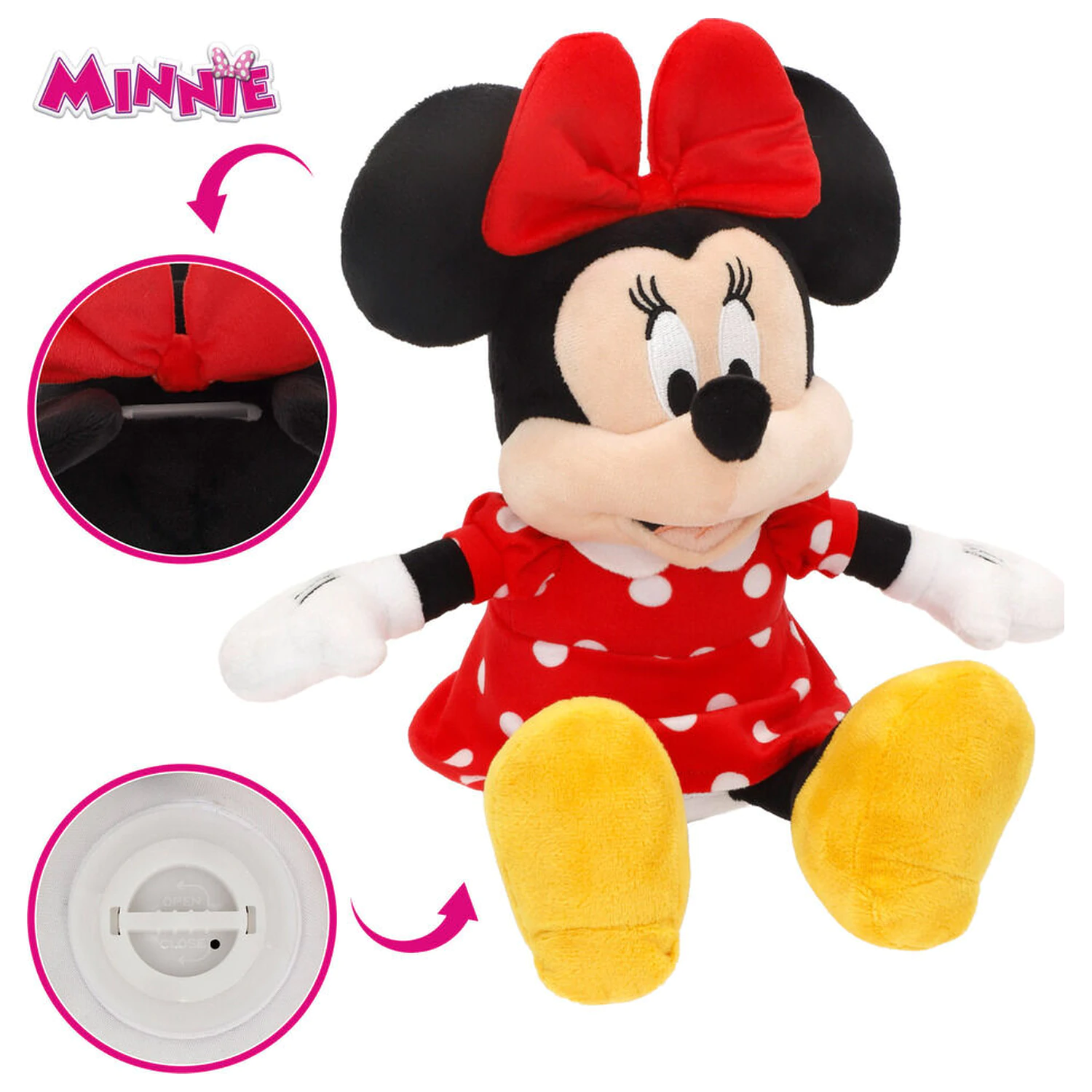 Disney Minnie Spardose Plüschtier 20cm Produktfoto