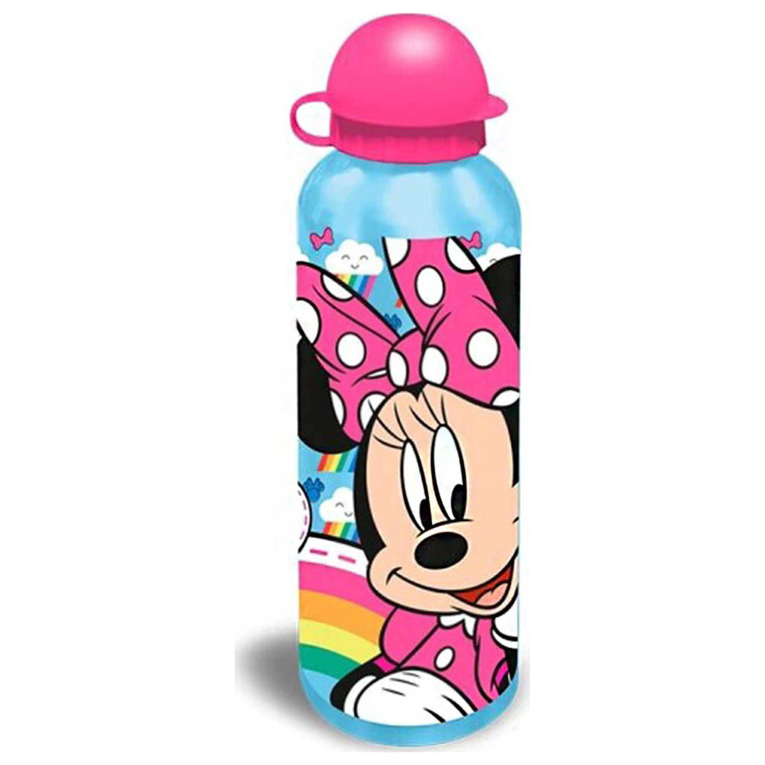 Disney Minnie Rainbow Aluminium Trinkflasche mit Verschluss 500 ml Produktfoto