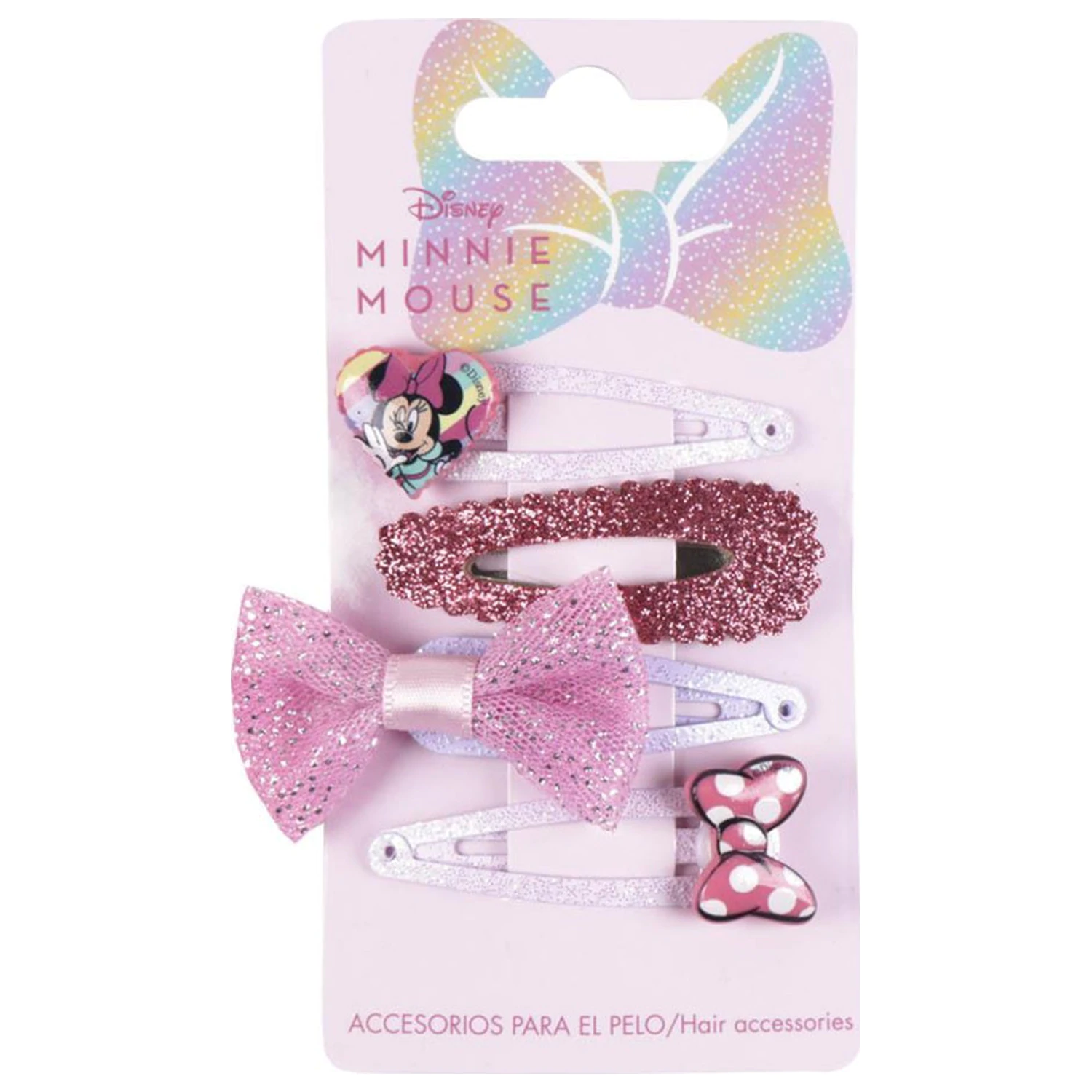 Disney Minnie Rainbow Haarclip Set 4 Stk Produktfoto