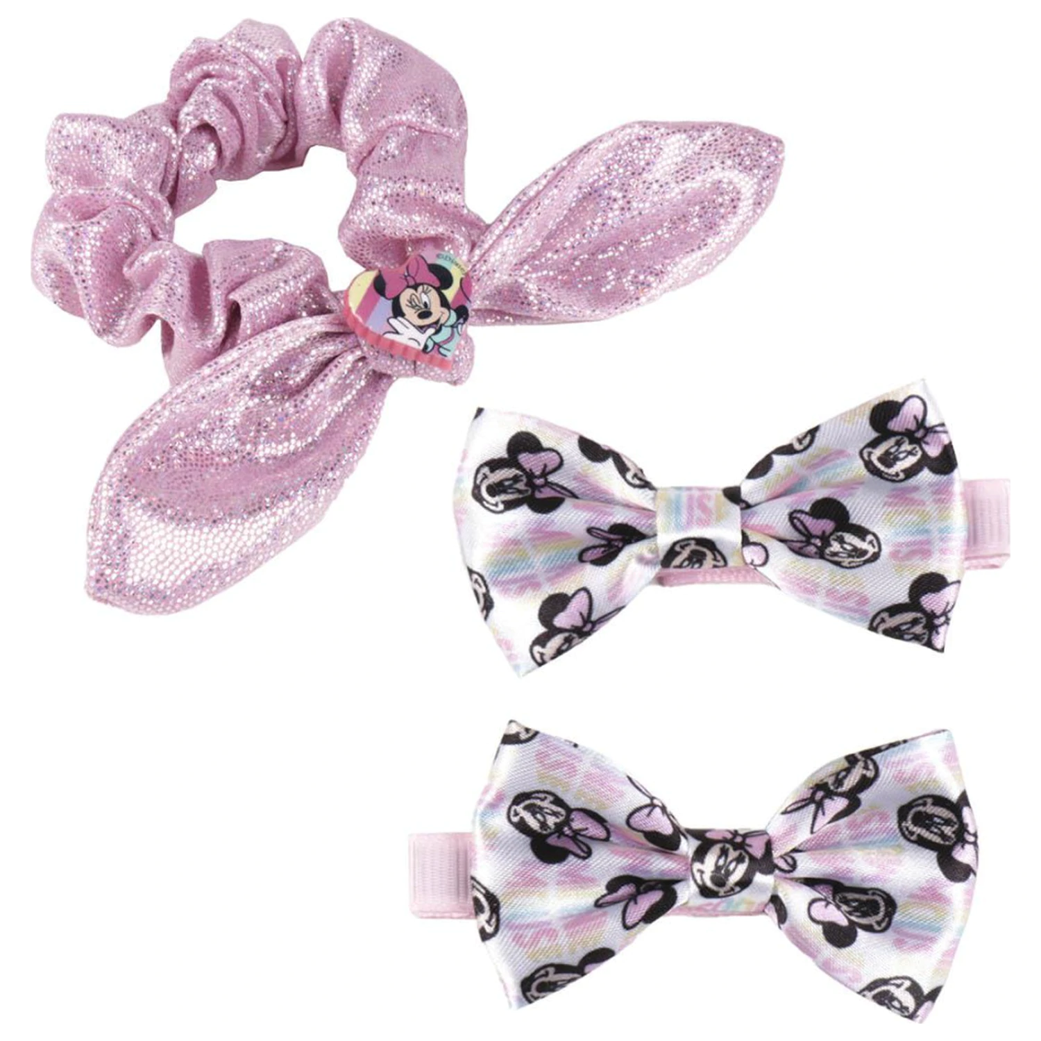Disney Minnie Rainbow Hair Haargummi und Klammer Set 3 Teile Produktfoto