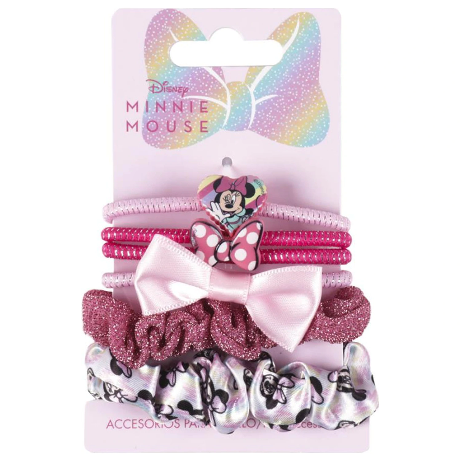 Disney Minnie Rainbow Haar Gummiband Set 6 Stück Produktfoto