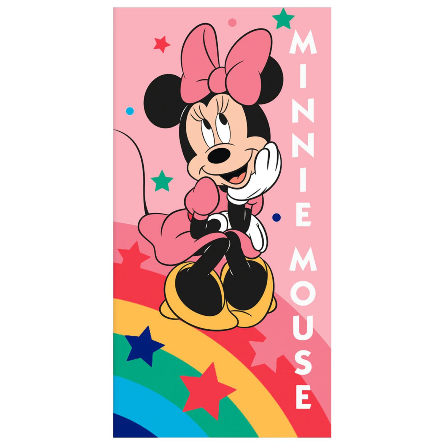 Disney Minnie Rainbow Star Handtuch Produktfoto