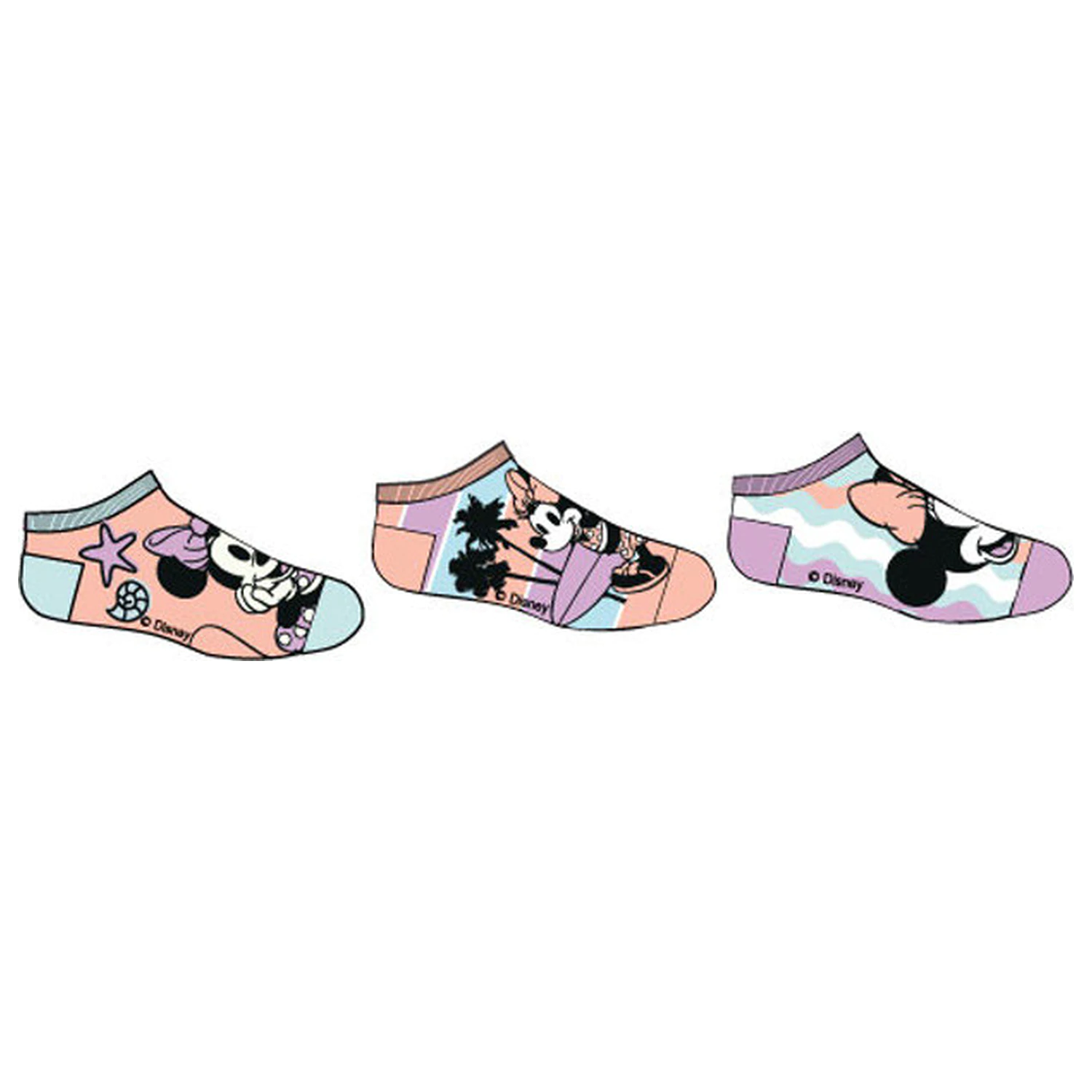 Disney Minnie Seaside Kinder Geheim Socken 27/30 Produktfoto