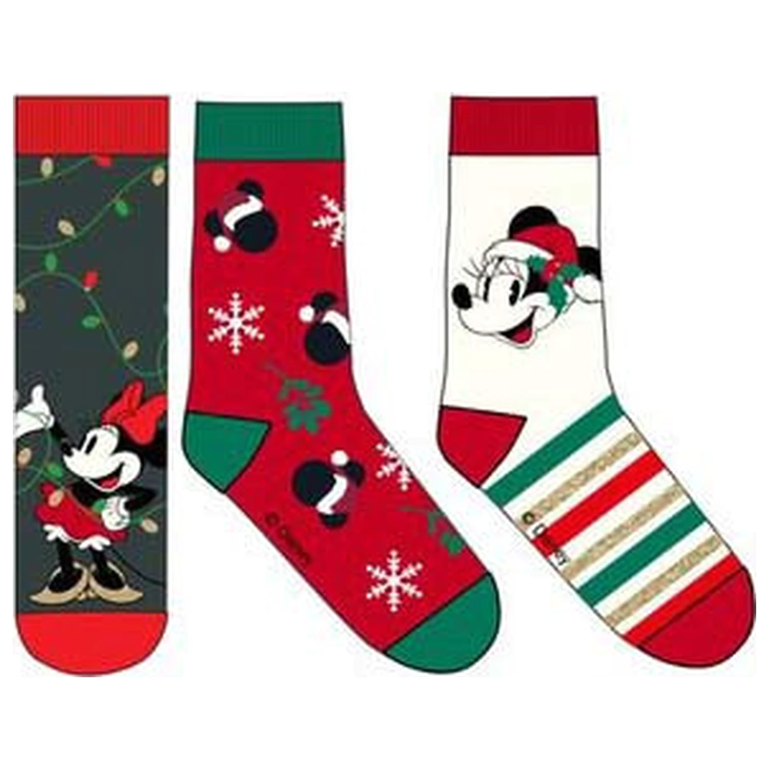 Disney Minnie Skylight Christmas Damensocken 39/41 Produktfoto