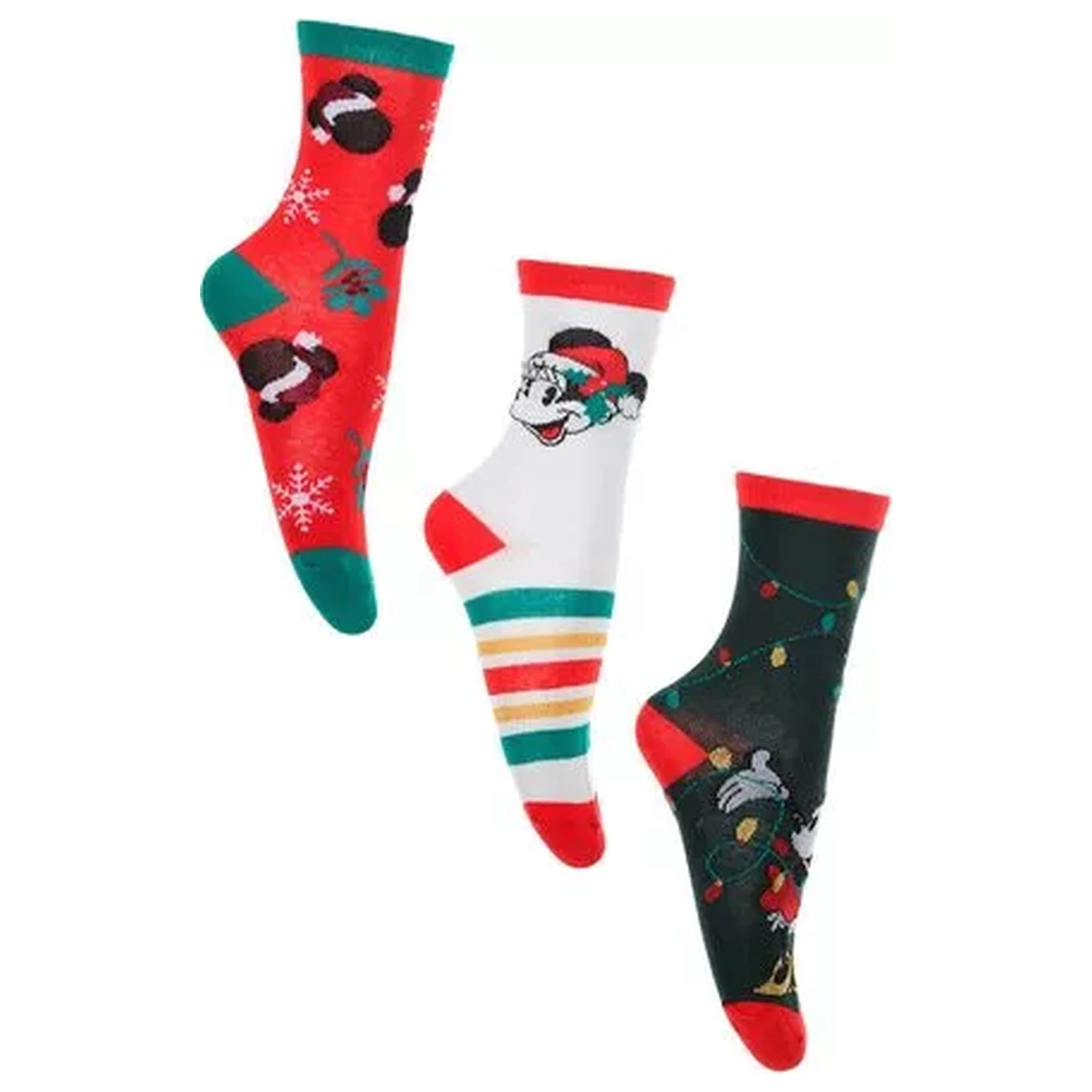 Disney Minnie Skylight Christmas Damen Socken Packung 36/38 Produktfoto