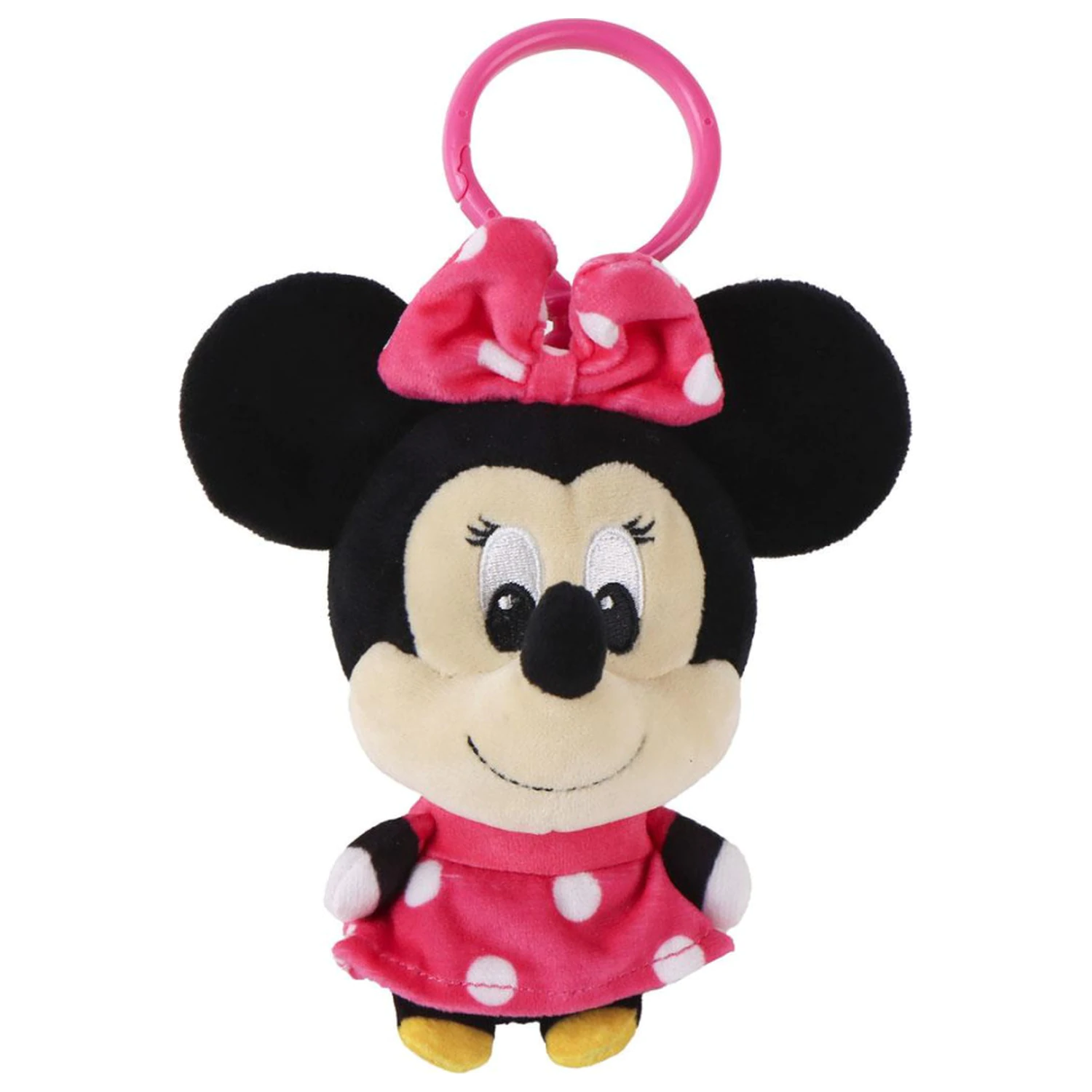 Disney Minnie Smile 3D Plüschfigur mit Hanger, Taschenanhänger 13 cm Produktfoto