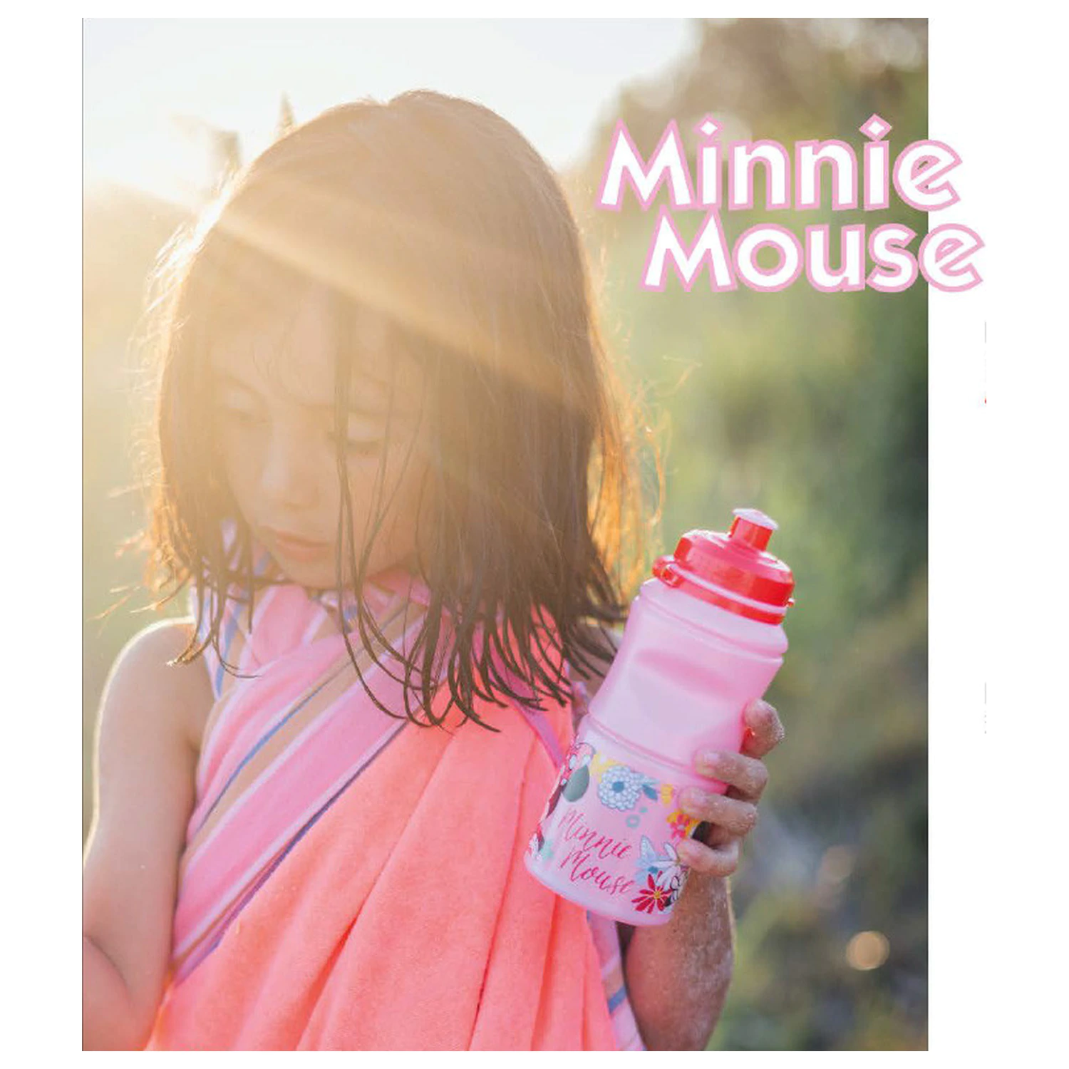 Disney Minnie Spring Hold Plastik Sportflasche 380 ml Produktfoto