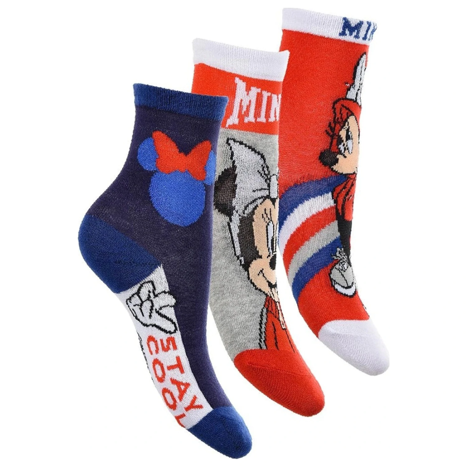 Disney Minnie Stay Cool Rote Kindersocken 31/34 Produktfoto