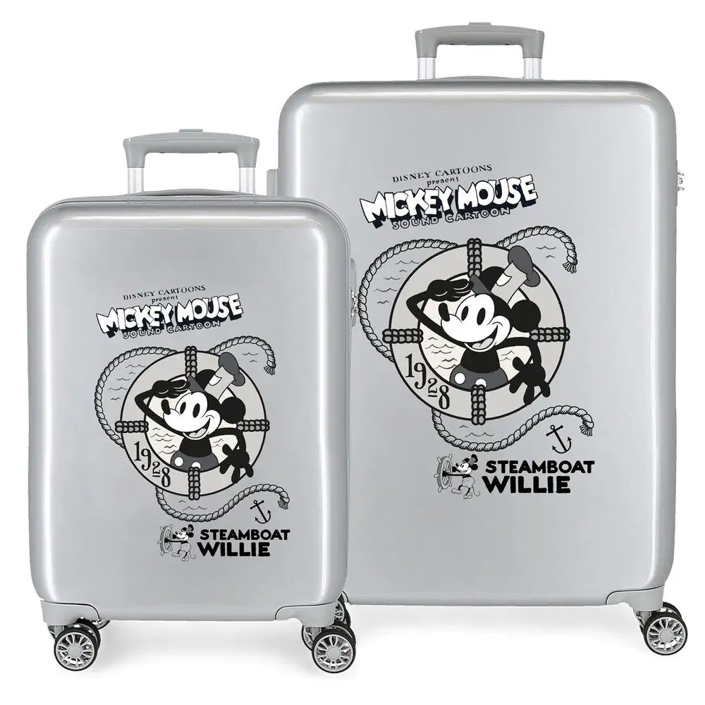 Disney Minnie Steamboad Joyful ABS 2-er Pack Trolley Koffers Produktfoto