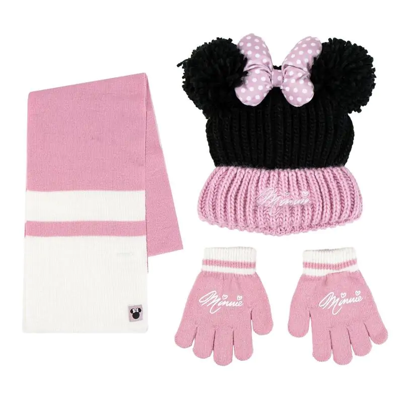 Disney Minnie Winterset Schal Mütze Handschuhe Produktfoto
