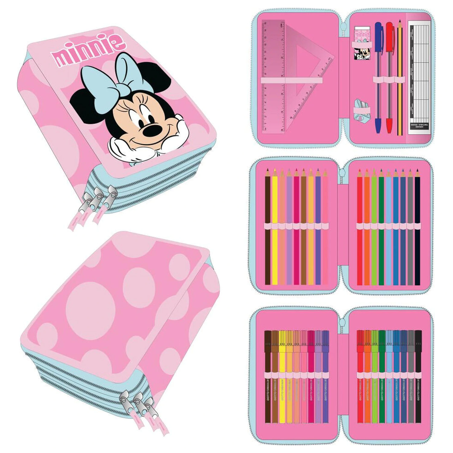 Disney Minnie dreifach Federmäppchen Produktfoto