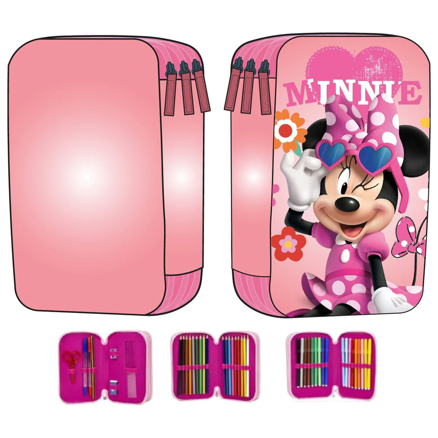 Disney Minnie dreifach Federmäppchen Produktfoto