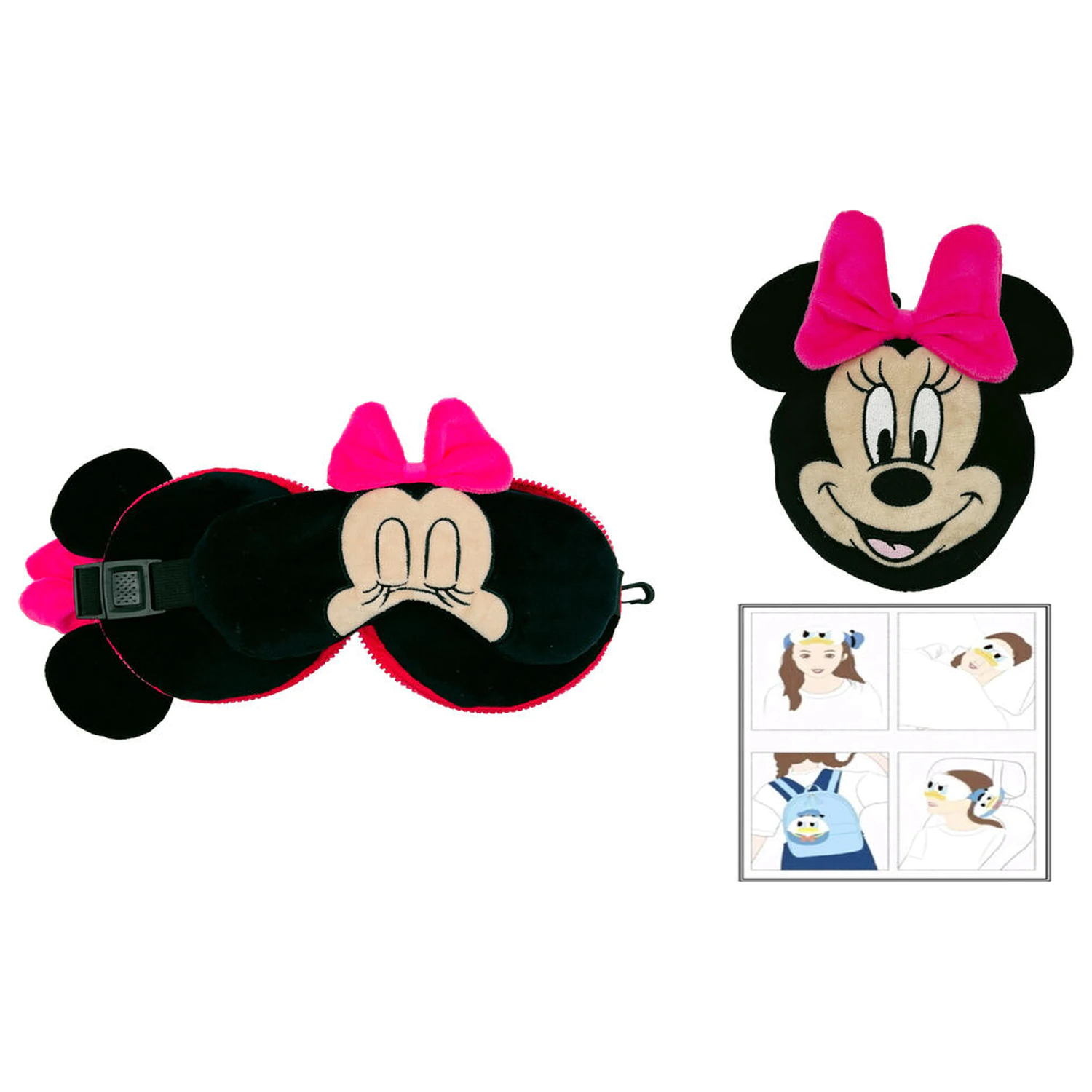 Disney Minnie Reisekissen + Maske Produktfoto