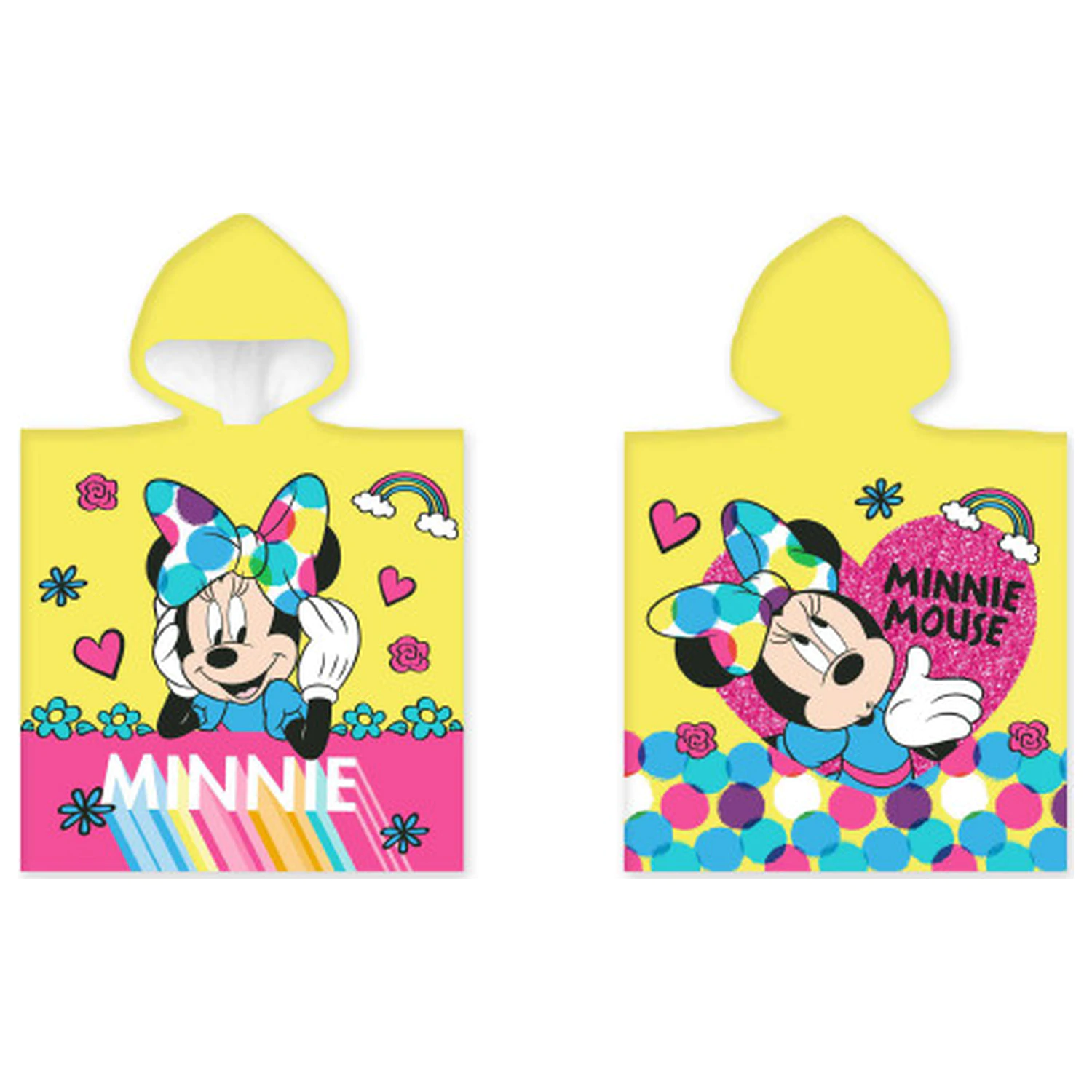 Disney Minnie Gelbes Badetuch Poncho Produktfoto