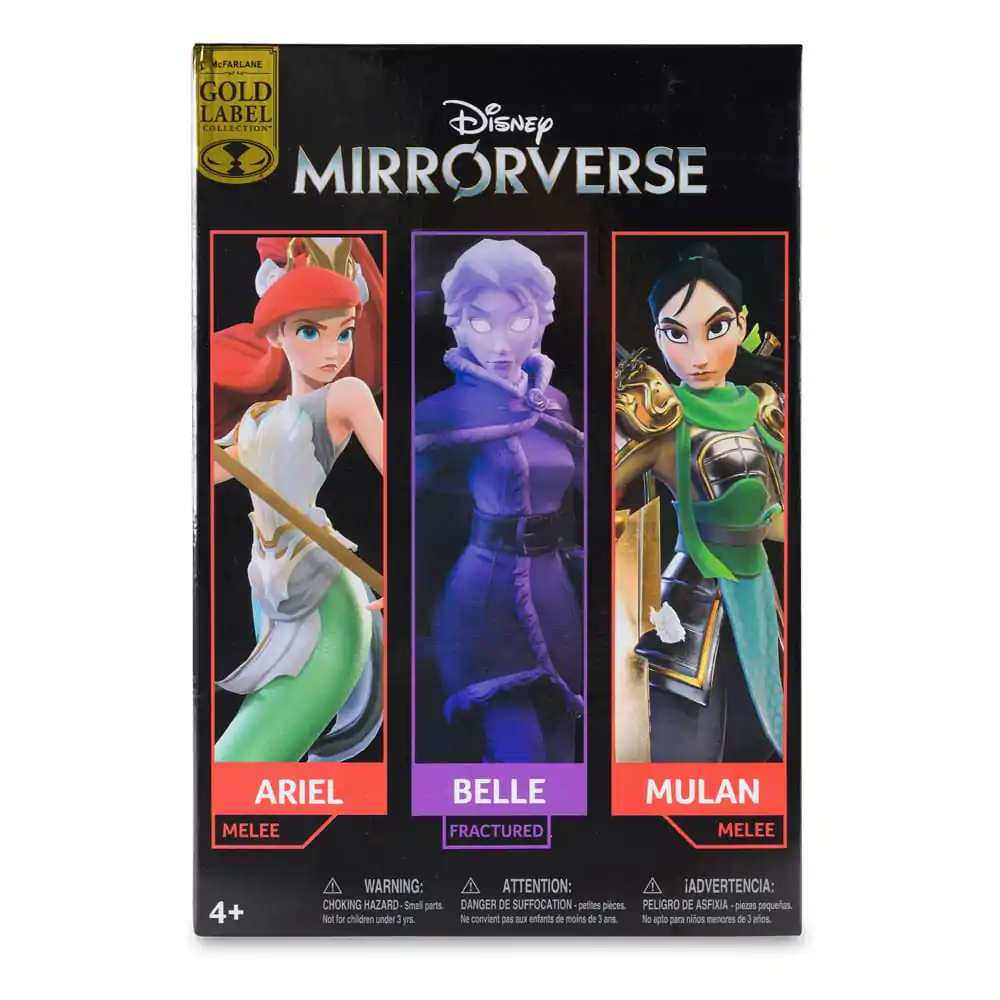 Disney Mirrorverse Actionfigur Princess Pack Mulan, Belle (Fractured) & Arielle (Gold Label) 13 - 18 cm termékfotó