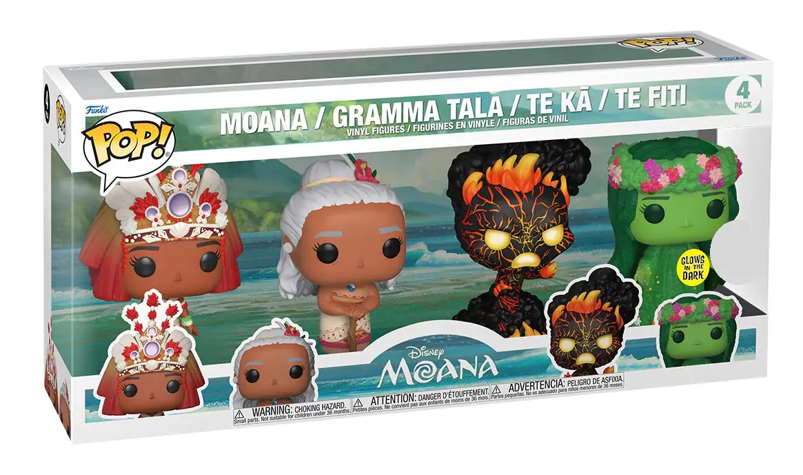 Disney POP! Movies Vinyl Figuren 4er-Pack Moana (GW) 9 cm Produktfoto