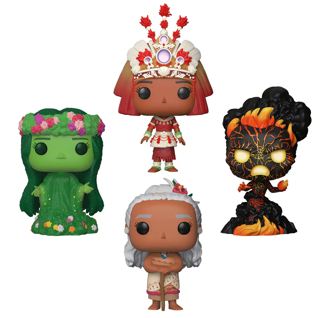 Disney POP! Movies Vinyl Figuren 4er-Pack Moana (GW) 9 cm Produktfoto
