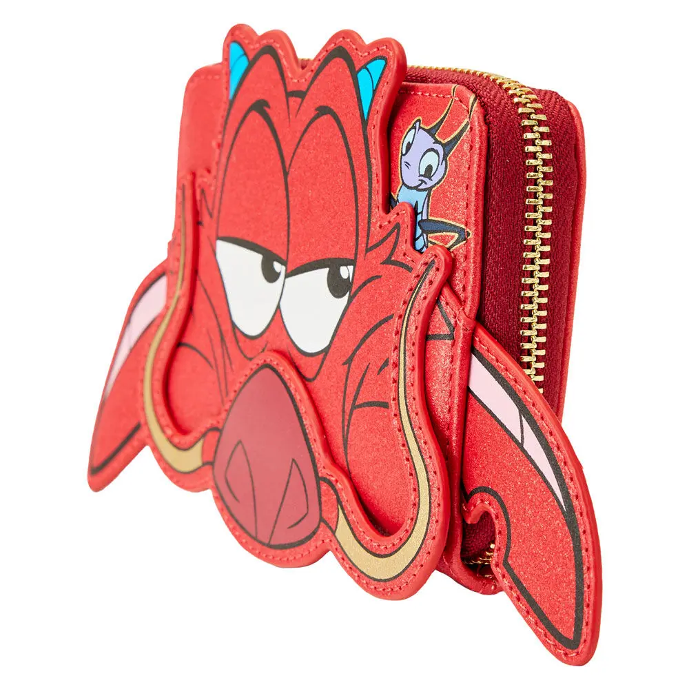 Loungefly Disney Mulan 25th Anniversary Mushu glitter Geldbörse Produktfoto