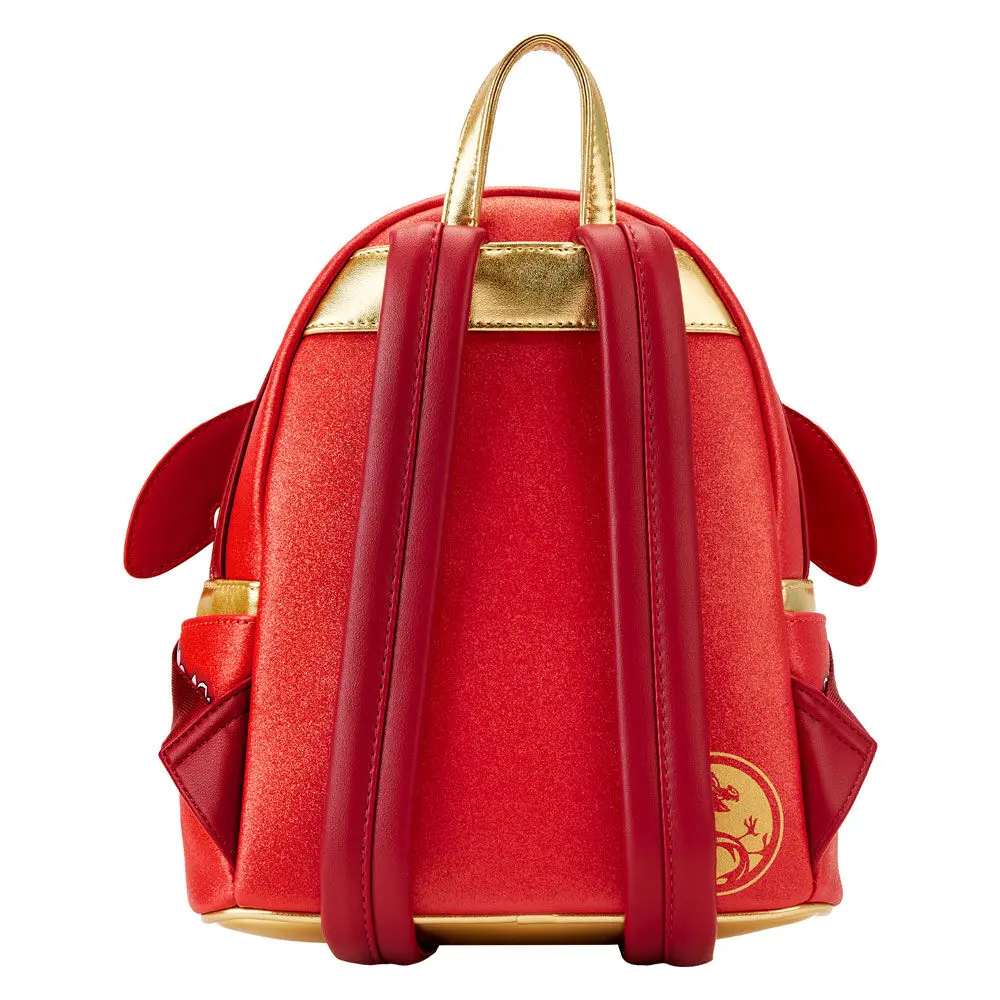 Loungefly Disney Mulan 25th Anniversary Mushu glitter Rucksack 26cm Produktfoto