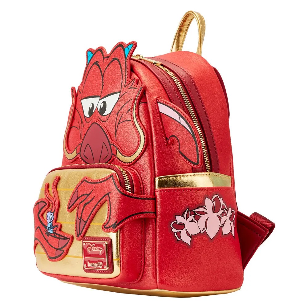Loungefly Disney Mulan 25th Anniversary Mushu glitter Rucksack 26cm Produktfoto