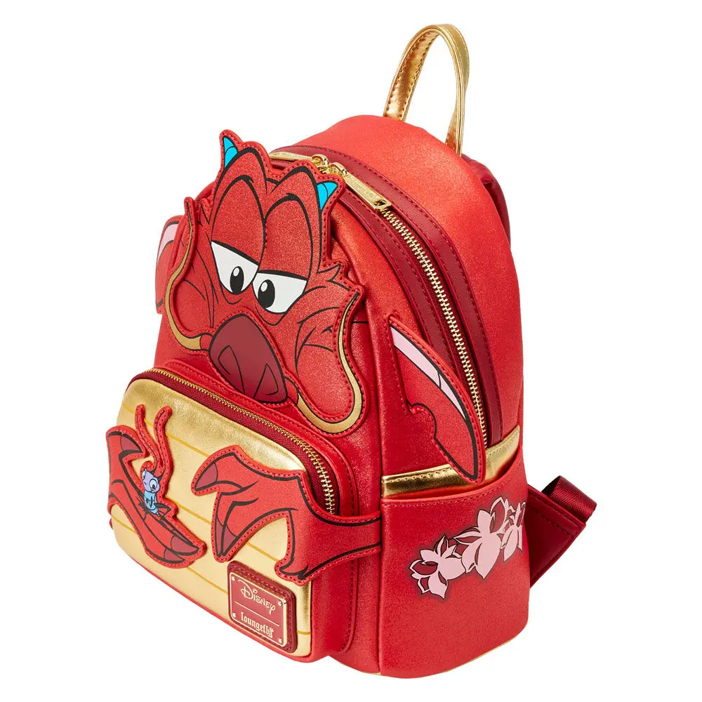 Loungefly Disney Mulan 25th Anniversary Mushu glitter Rucksack 26cm Produktfoto