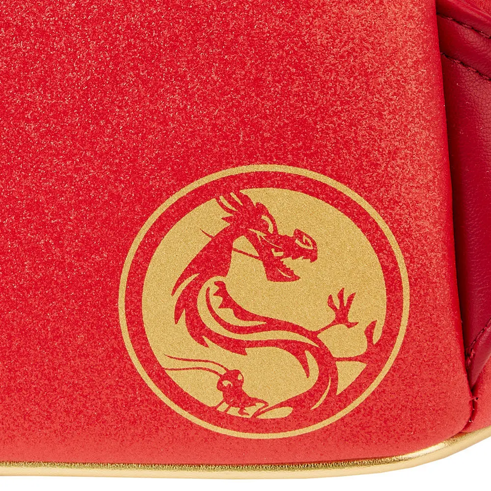 Loungefly Disney Mulan 25th Anniversary Mushu glitter Rucksack 26cm Produktfoto