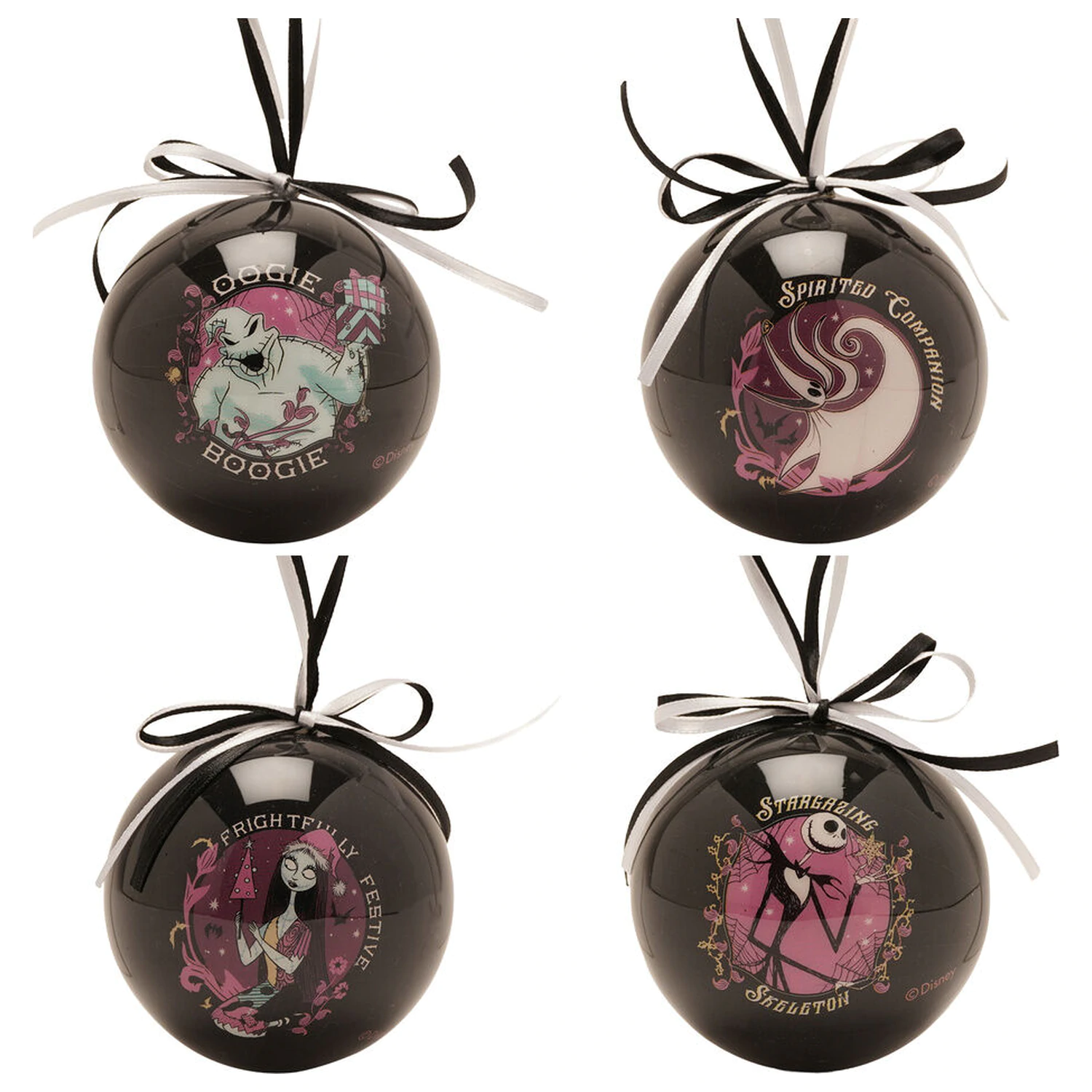 Disney Nightmare Before Christmas Set 4 Weihnachtskugel Produktfoto