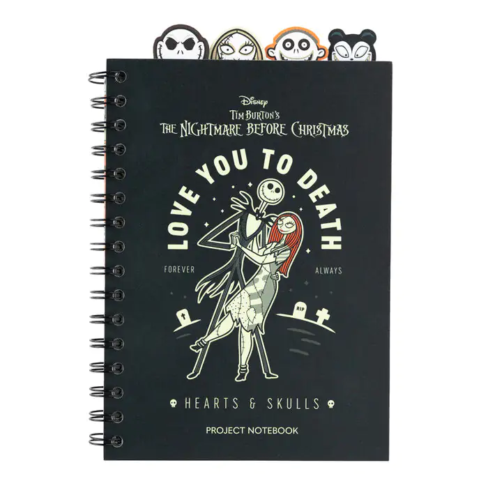 Disney Nightmare Before Christmas A5 Notizbuch Produktfoto