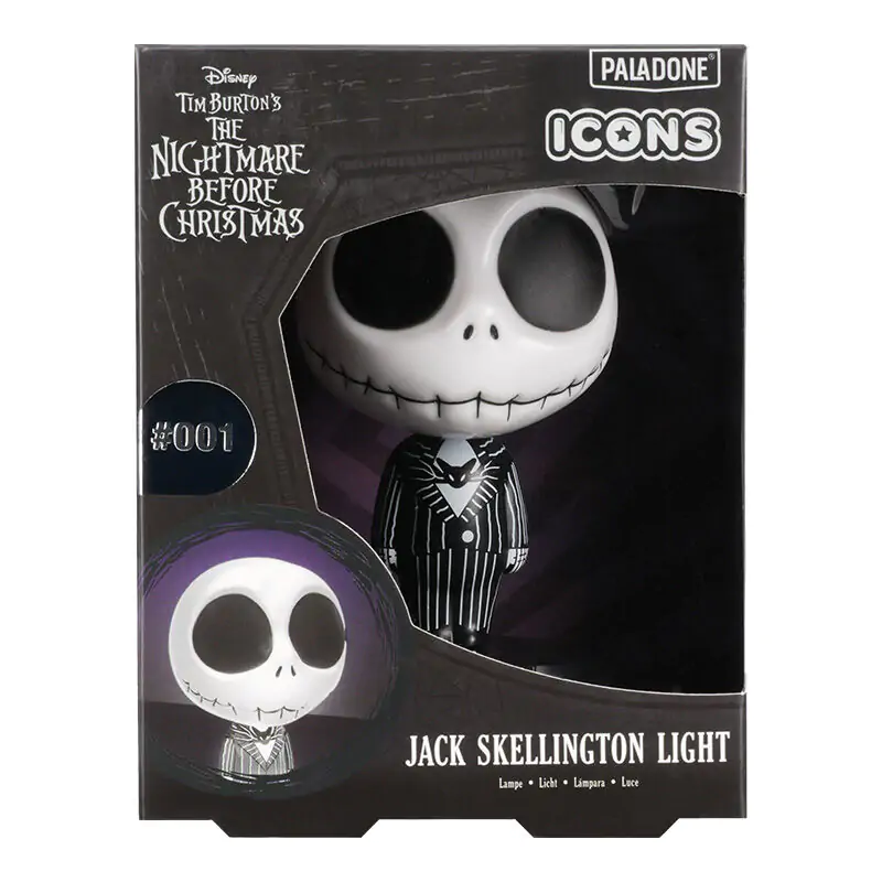 Disney Nightmare Before Christmas Jack Skellington Icons Lampe 10cm termékfotó