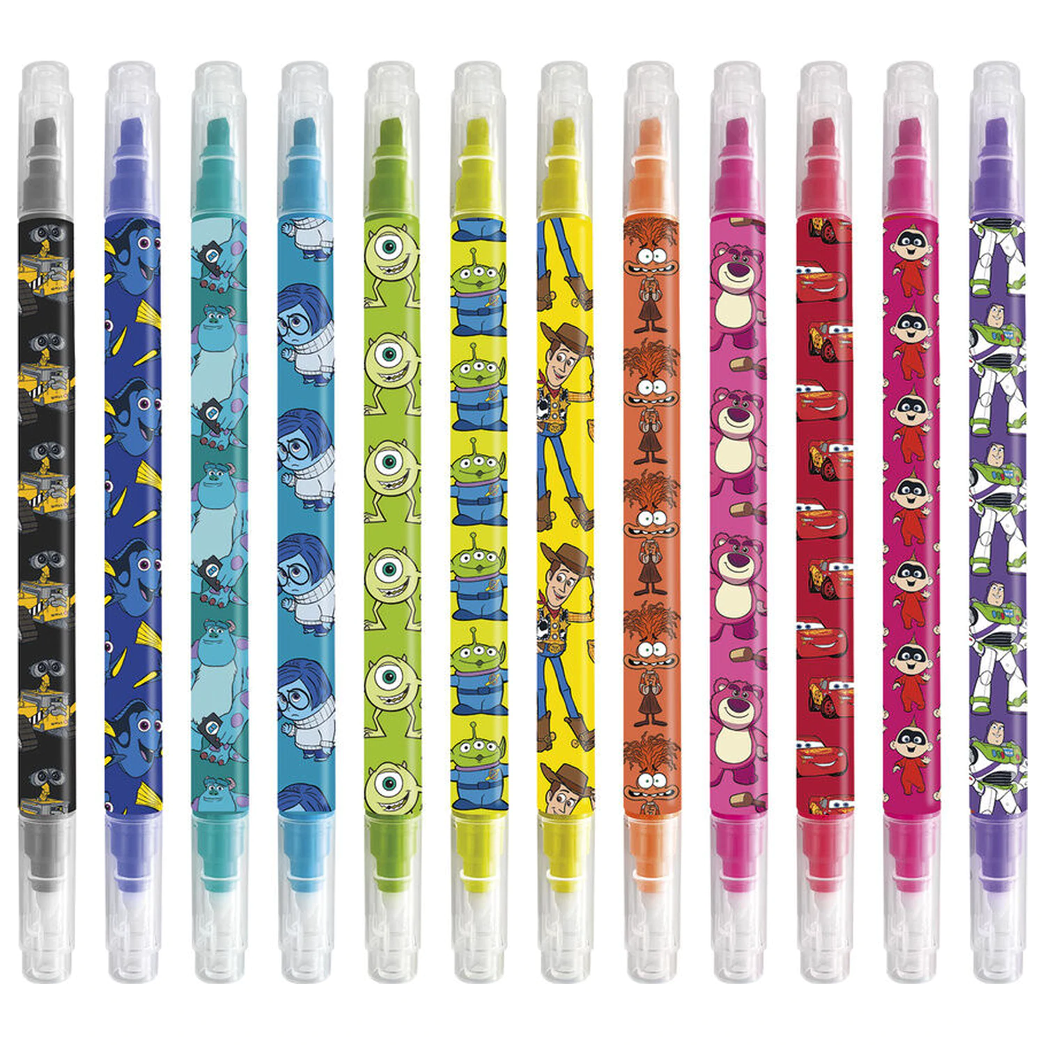 Disney Pixar Set von 12 erasable Stiften Produktfoto
