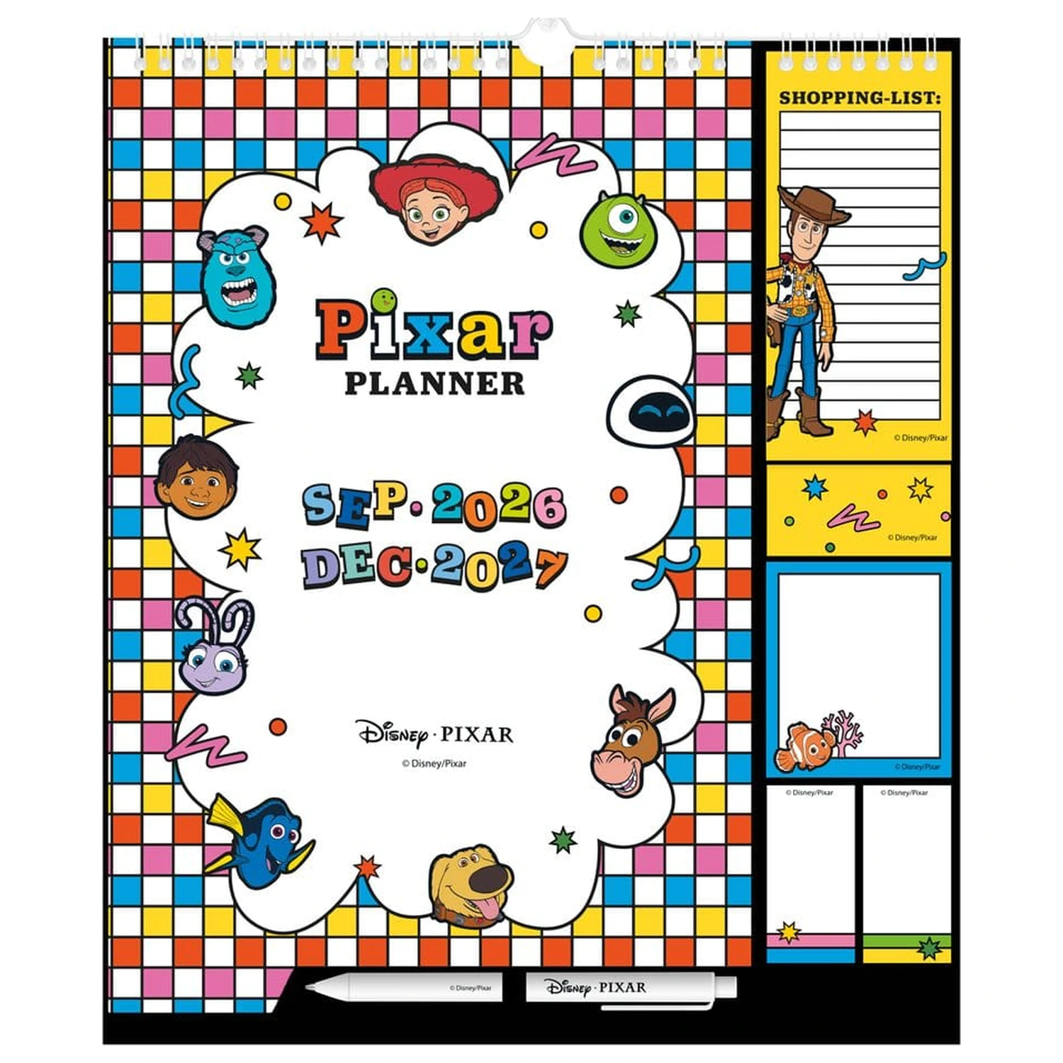 Disney Pixar Wandplaner 2026/27 30 x 34 cm Produktfoto