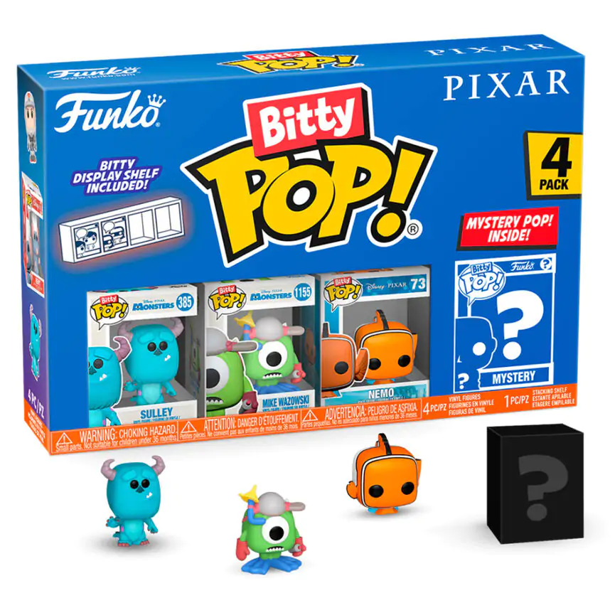 Disney Pixar Bitty Funko POP! Vinyl Figuren 4er-Pack Monsters Inc termékfotó