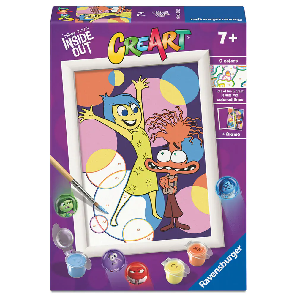 Disney Pixar Inside Out CreArt Malen nach Zahlen Set Produktfoto
