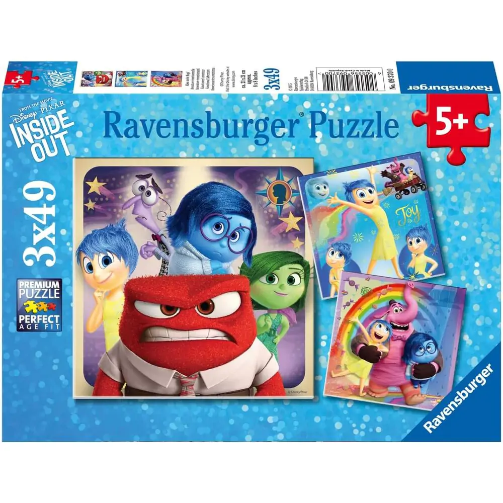 Disney Pixar Inside Out Puzzle 3x49 Teile Produktfoto
