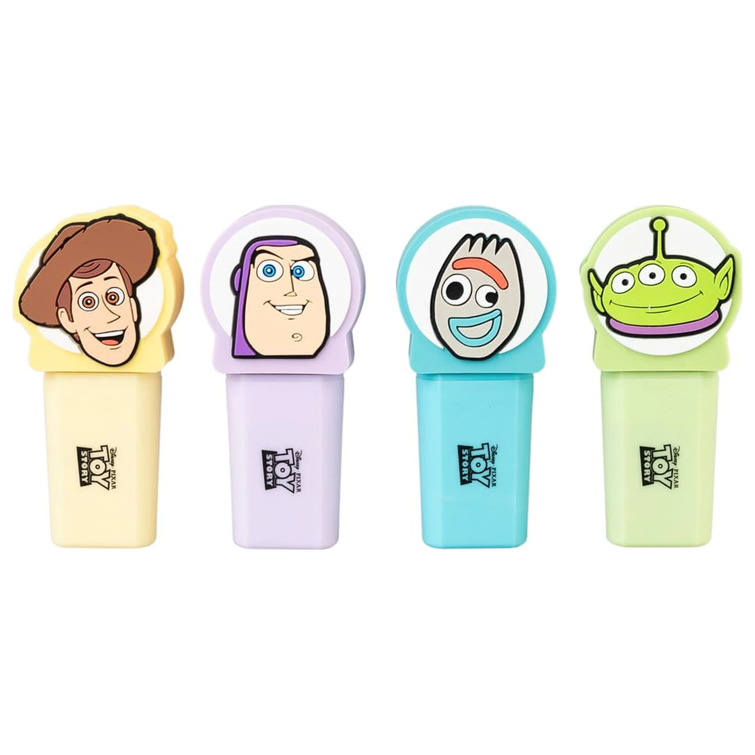 Disney Pixar Toy Story Set aus 4 Textmarkern mit Aufsatz Produktfoto