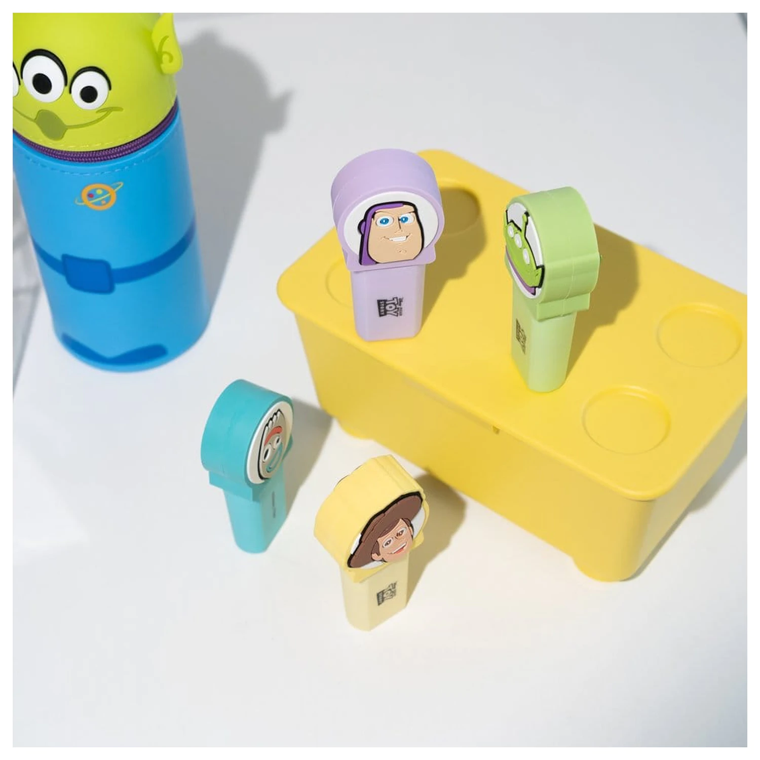 Disney Pixar Toy Story Set aus 4 Textmarkern mit Aufsatz Produktfoto