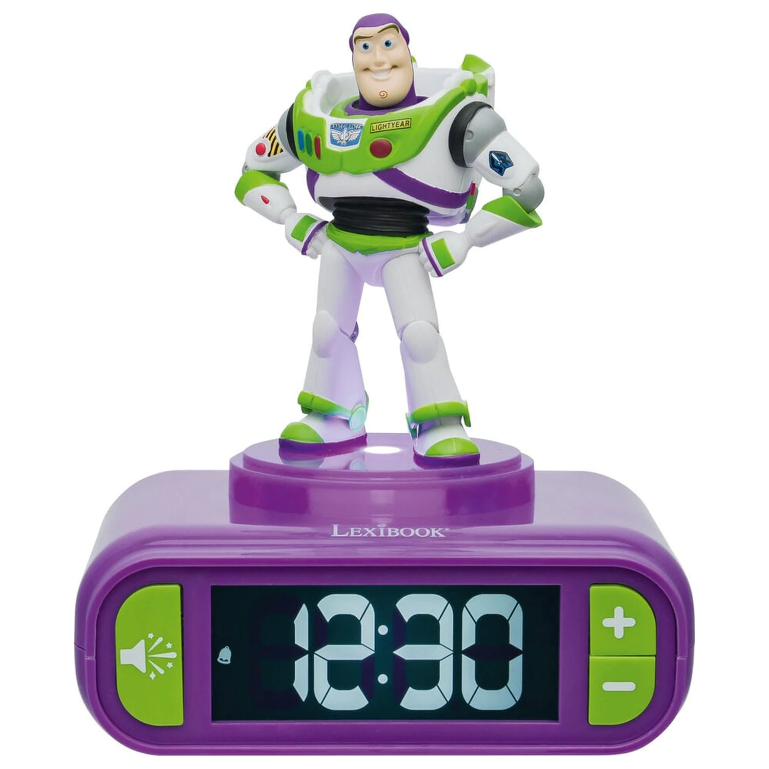 Disney Pixar Toy Story Buzz Lightyear 3D-Nachtlicht digitale Weckuhr Produktfoto