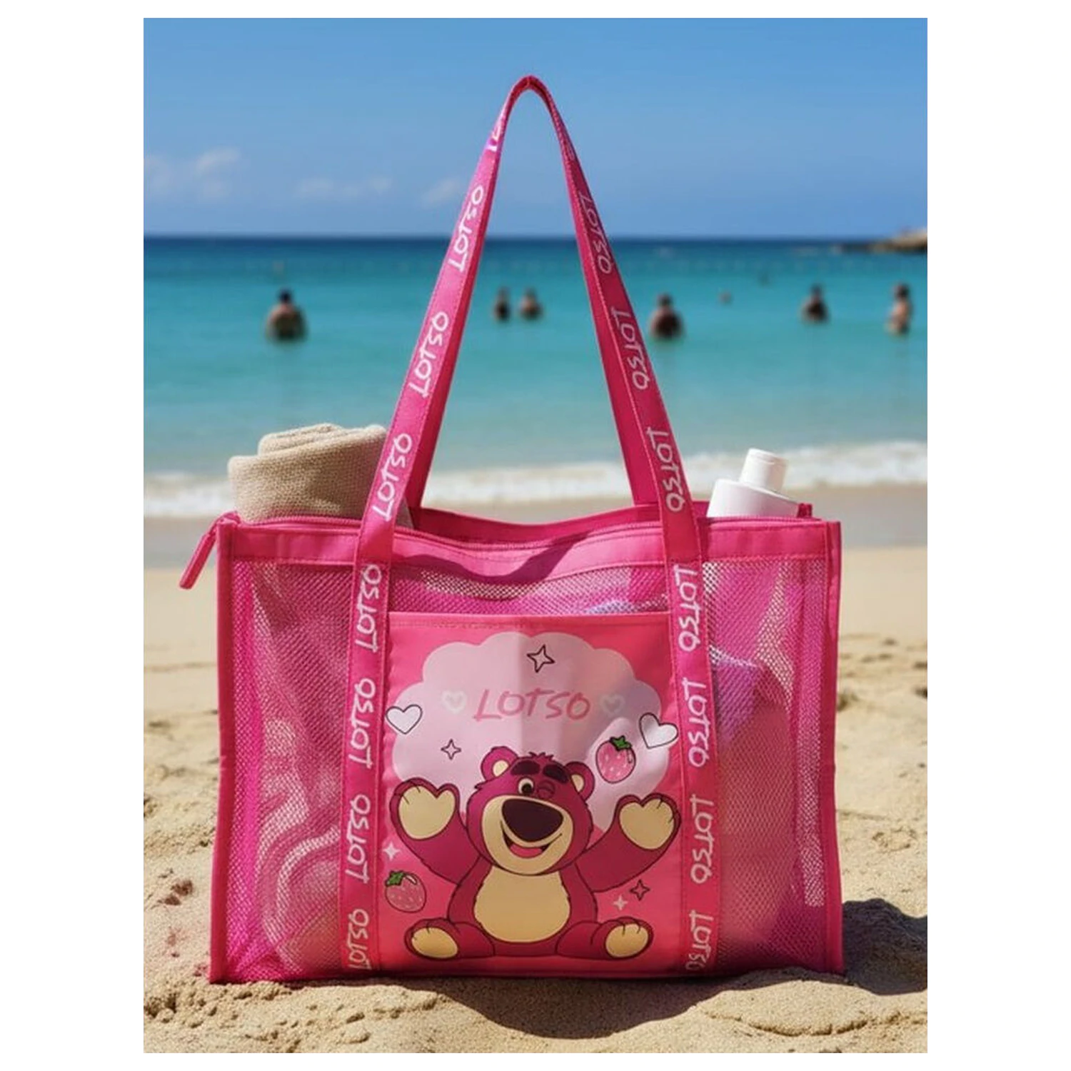 Disney Pixar Toy Story Lotso Netz-Strandtasche Produktfoto