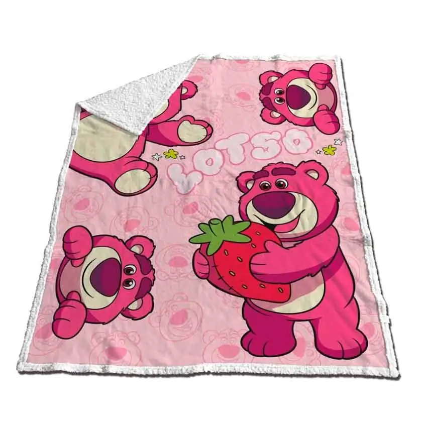 Disney Pixar Toy Story Lotso Coral Sherpa-Decke 130x170cm Produktfoto