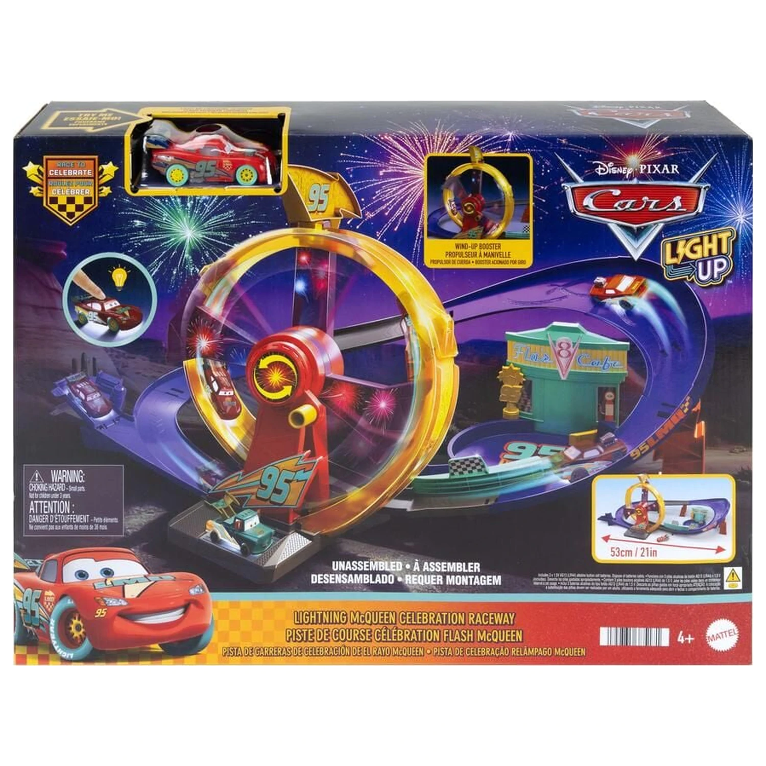 Disney Pixar Cars Lightning McQueen Rennstrecken Set Produktfoto