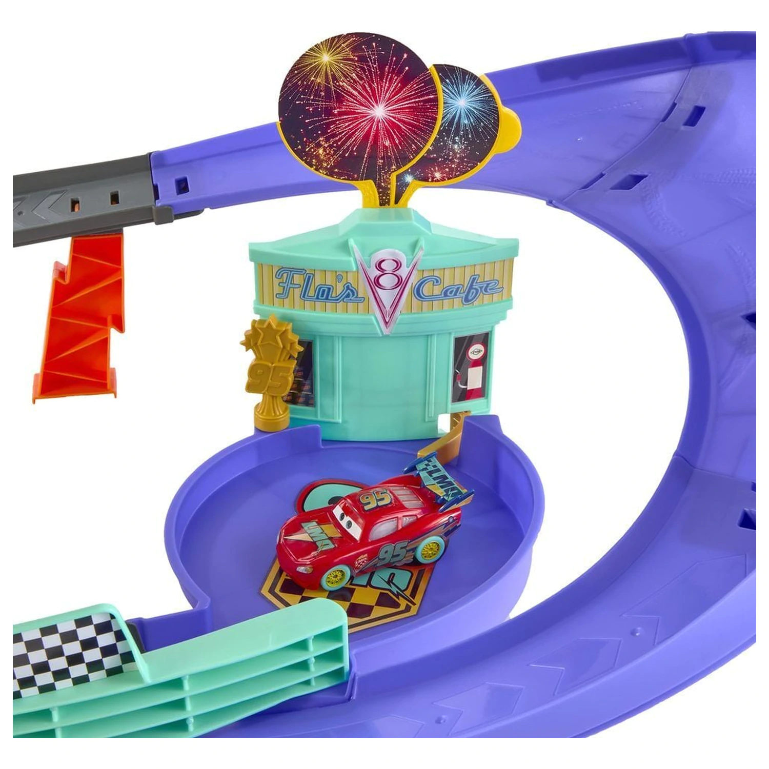 Disney Pixar Cars Lightning McQueen Rennstrecken Set Produktfoto